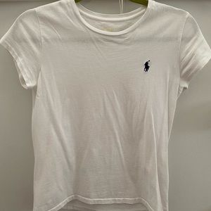 white polo t-shirt